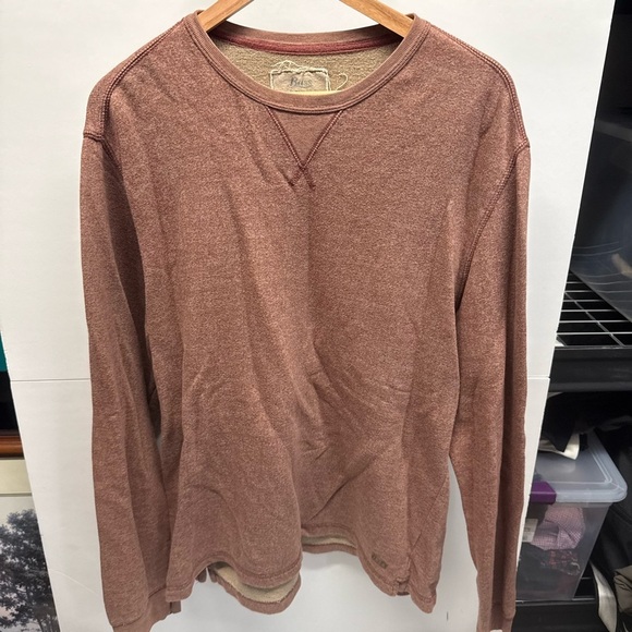 Bass Other - Bass Men's Crewneck Pullover Sweater - Rust Brown